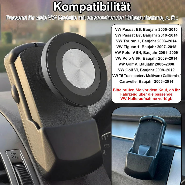 Handyhalterung Auto Magnet für VW Aufnahmehalter Kompatibel Magsafe Autohalterung Upgraded Stabilere
