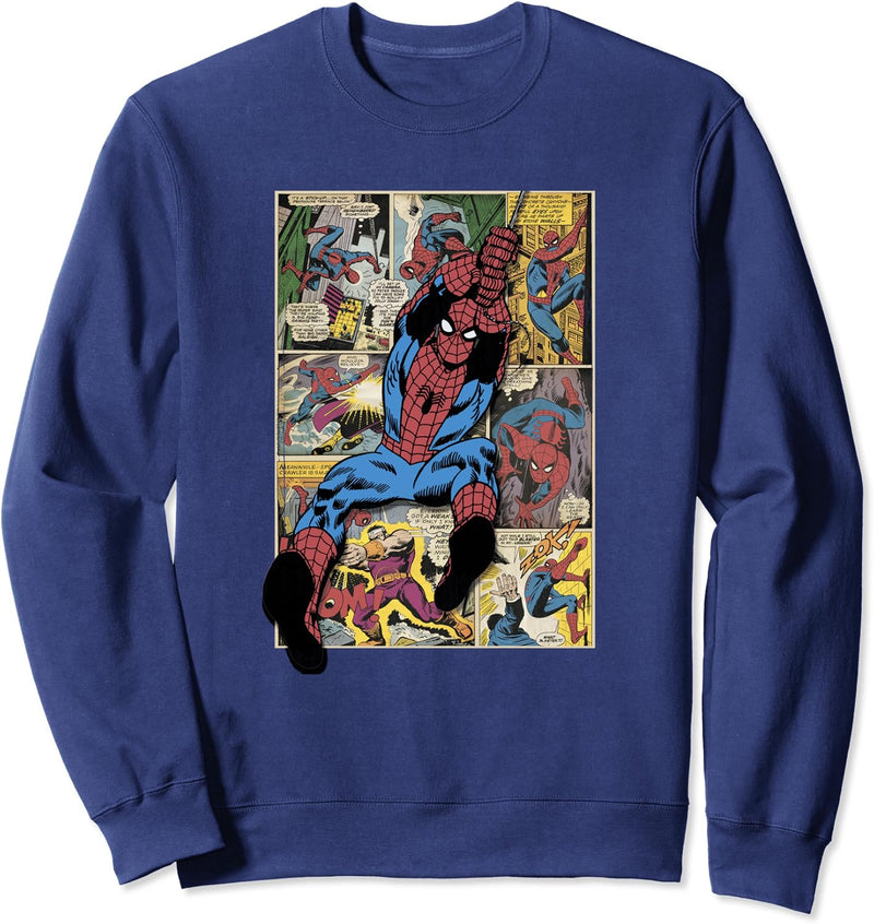 Marvel Spider-Man Comic Page Panels Sweatshirt