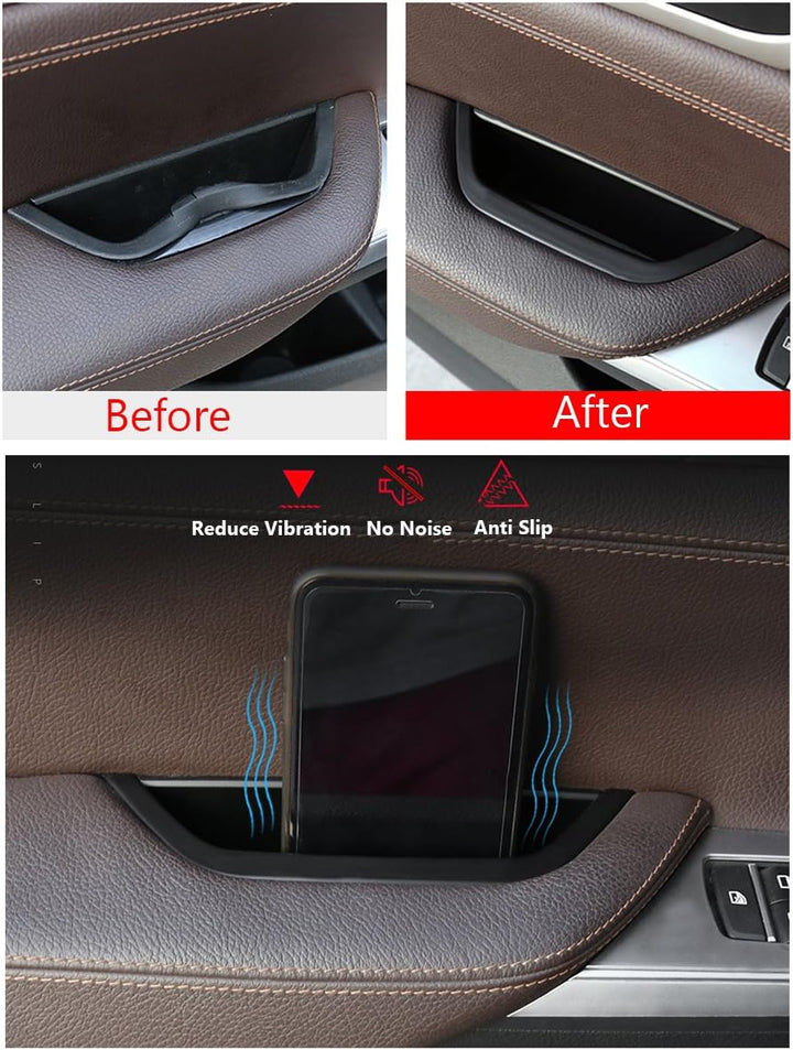 Jaronx X3/X4 Door Armrest Storage Box X3/X4 Storage Box Black, X3/X4 Storage Box Black