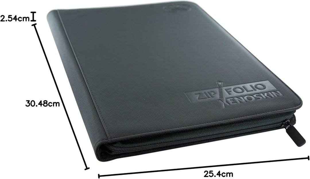 Ultimate Guard Zipfolio 360-18-Pocket XenoSkin Schwarz, Schwarz