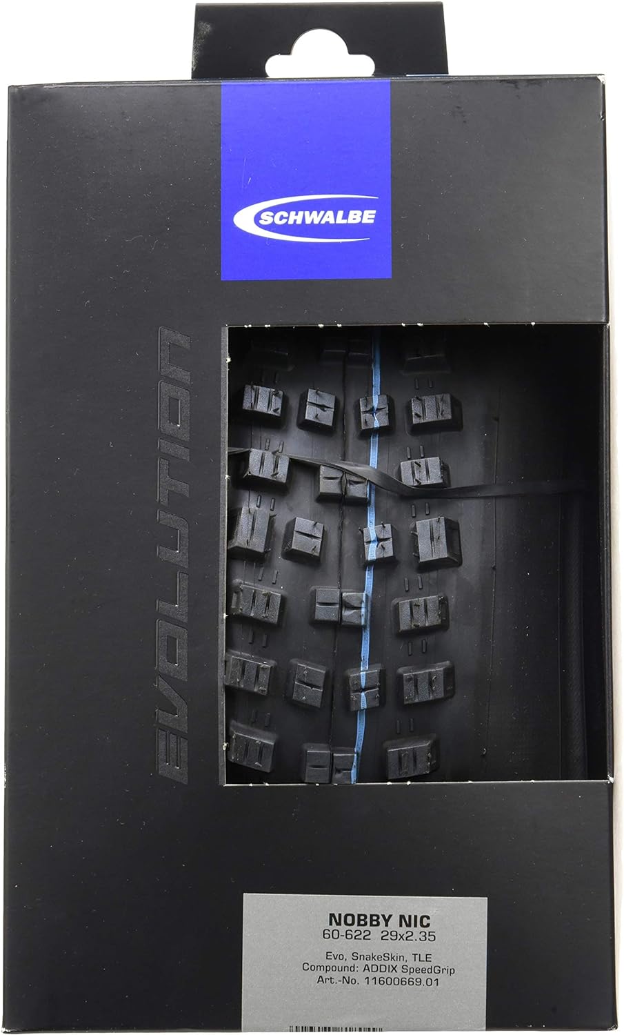 Schwalbe Unisex – Erwachsene Nobby NIC Hs463 Reifen NOBBY NIC Evo, SnakeSkin, TLE 60-584 - SnakeSkin