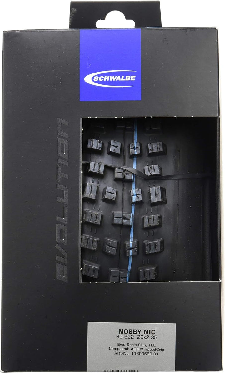 Schwalbe Unisex – Erwachsene Nobby NIC Hs463 Reifen NOBBY NIC Evo, SnakeSkin, TLE 60-584 - SnakeSkin