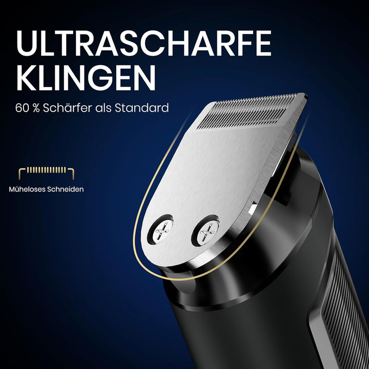 Ufree 3 in 1 Barttrimmer Herren Kit, Bartschneider Haarschneider Haarschneidemaschine Profi für Schn