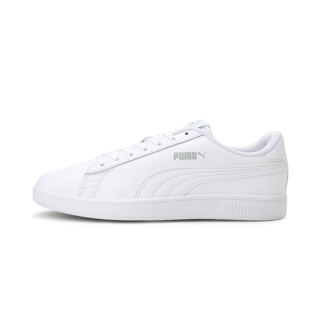 PUMA Unisex Smash V2 L Sneaker 45 EU Puma White Puma White, 45 EU Puma White Puma White
