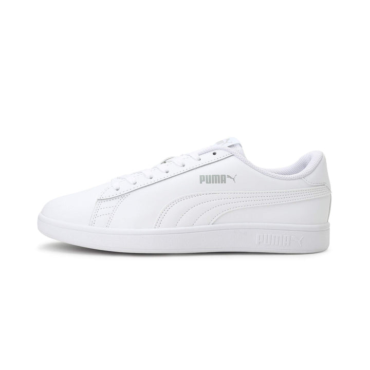 PUMA Unisex Smash V2 L Sneaker 45 EU Puma White Puma White, 45 EU Puma White Puma White