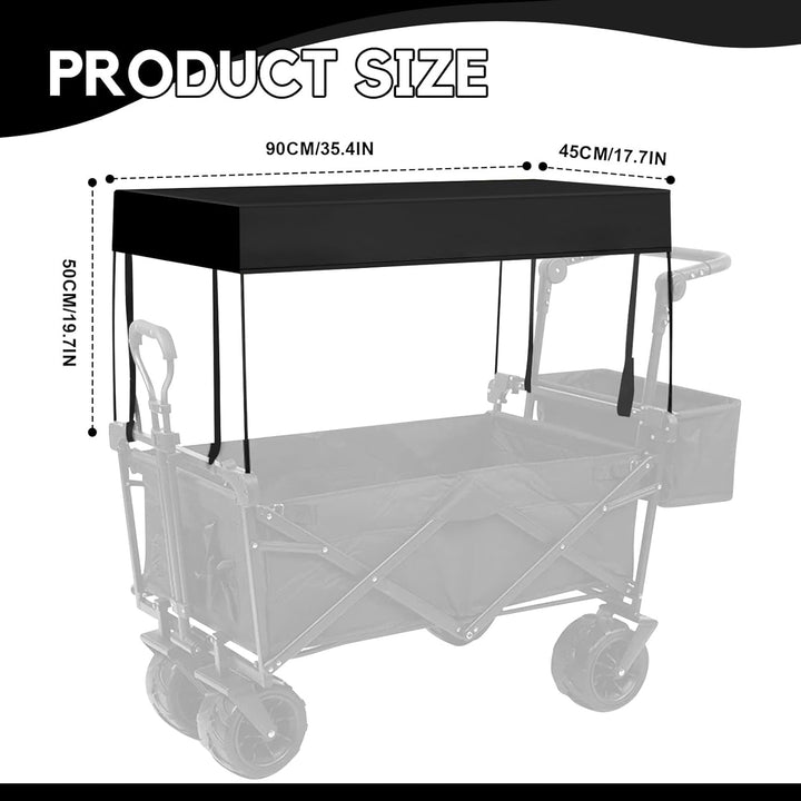 Roadtime Markise für Bollerwagen Faltbare,Regenschutzhülle Bollerwagen,Markise Shade Cover für Kinde