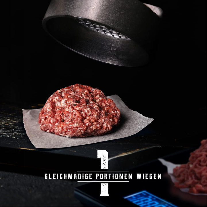 professional XL Burger Press | non-stick coating | 4.9 Inch Hamburger Patty Maker | for perfect Patt