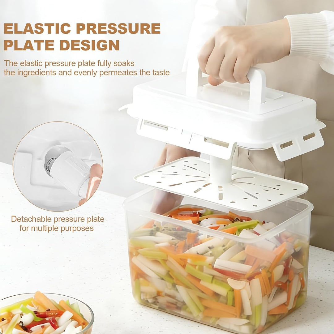 5L Gärungslagerbehälter, Kimchi Fermentation Container mit Luftdichtem Deckel, Kimchi Behälter, Kons