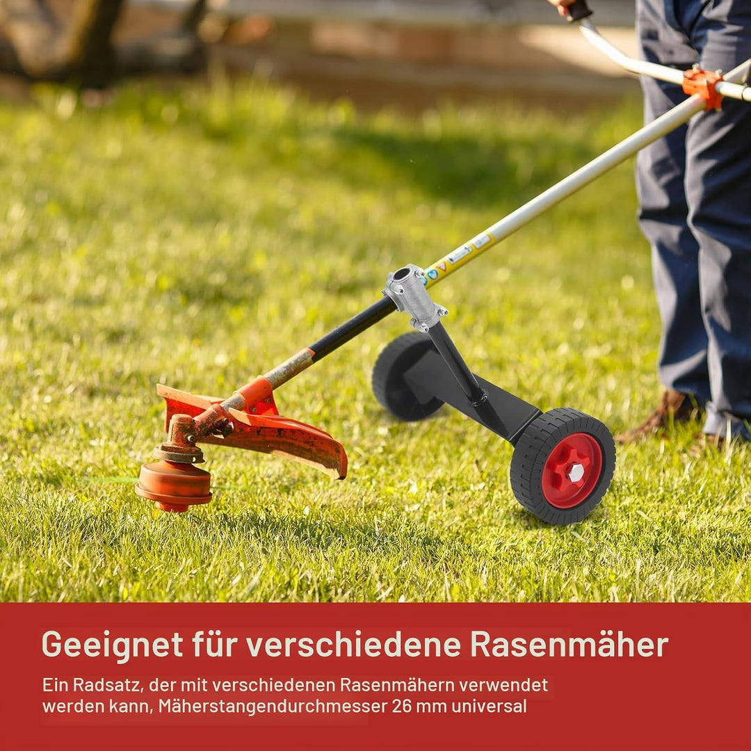 Stützräder Für Trimmer, Universelle Weed Eater-Räder, Verstellbare Hilfsräder Für Mähe, Rad für Rase
