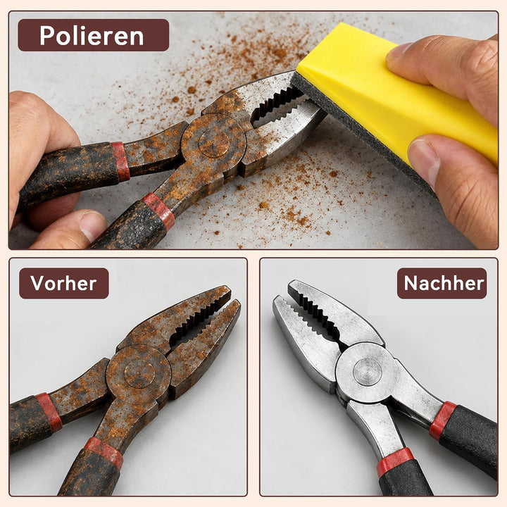 180 Stück Schleifpapier Set mit Handschleifklotz für Mini-Detailschleifer