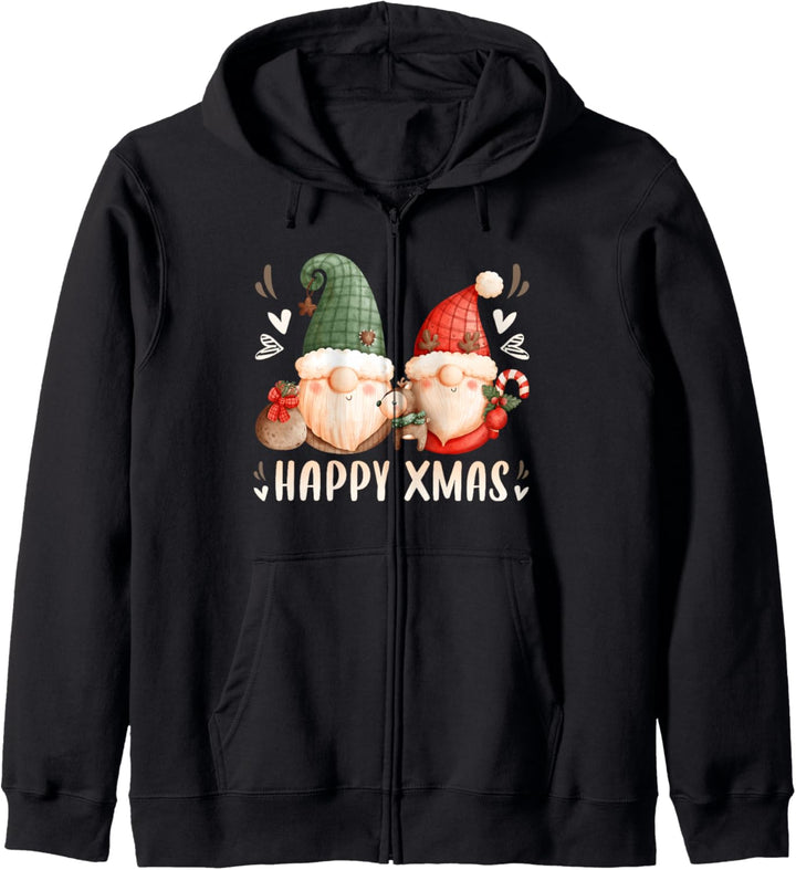 Weihnachtsmann Wichtel, Happy Happy Xmas, Weihnachten Kapuzenjacke