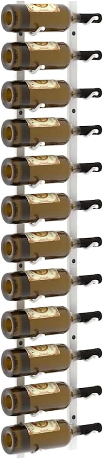Gecheer 2 STK. Wand Weinregal Metall Flaschenregal für 12 Flaschen Hängeregal Aufbewahrungsregal für