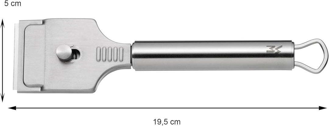 WMF Profi Plus Kochfeldschaber 19,5 x 5 cm & Profi Plus Kartoffelschäler Pendelklinge 19 cm, Pendels
