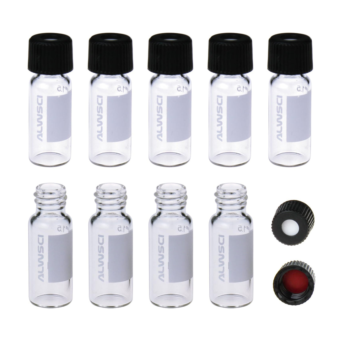 ALWSCI 2ml HPLC-Fläschchen Glasfläschchen, Labor-Klarsicht-Autosampler Vials, 8-425 Klarsicht-Fläsch