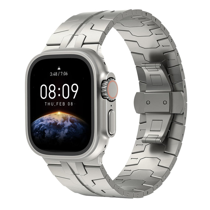 ULULOOK Titan Armband Kompatibel mit Apple Watch Ultra 3/2/Ultra 49mm NUR, DLC Titanium Grad 2 Ersat