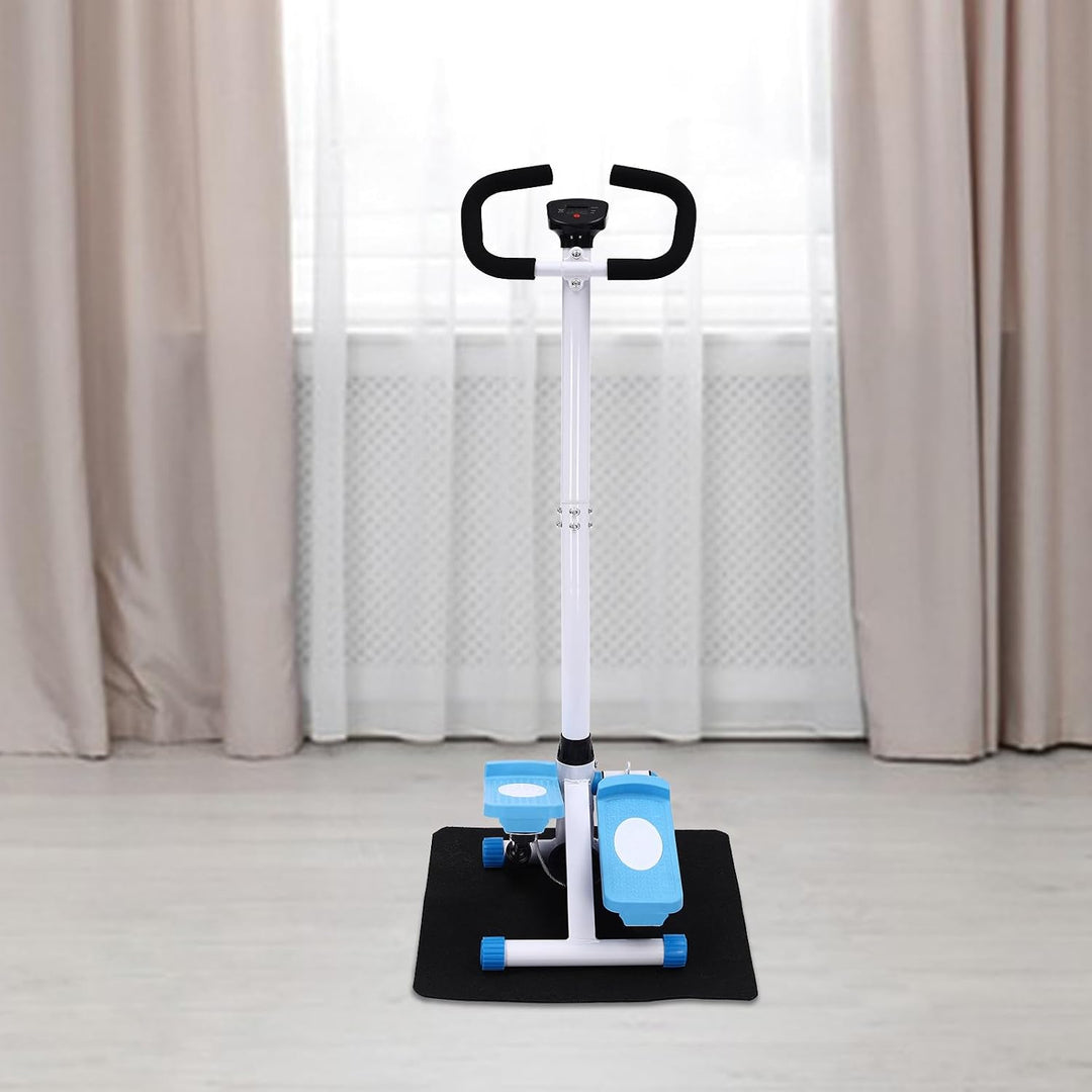 Mini Stepper Fitnessgerät für Zuhause, Fitness Swing Stepper mit Power Ropes und Handgriff, bis 150