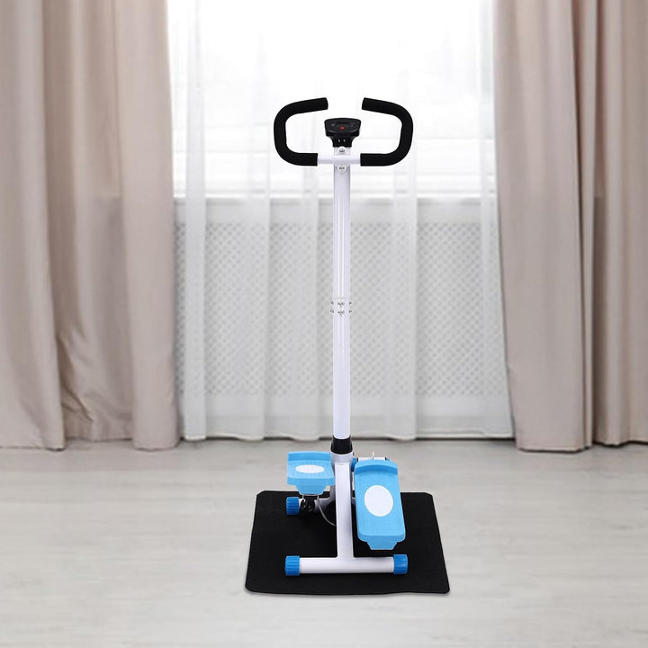 Mini Stepper Fitnessgerät für Zuhause, Fitness Swing Stepper mit Power Ropes und Handgriff, bis 150