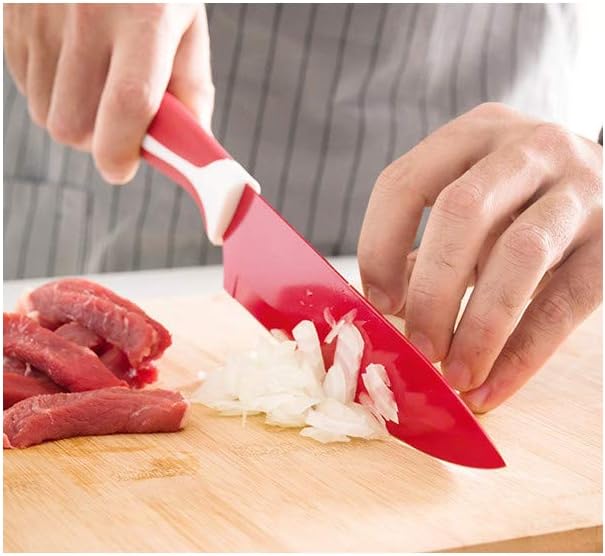 InnovaGoods - 6 Stücke Keramikmesserset mit Sparschäler, Hochpräzisions-Schneide, Ergonomischer Anti