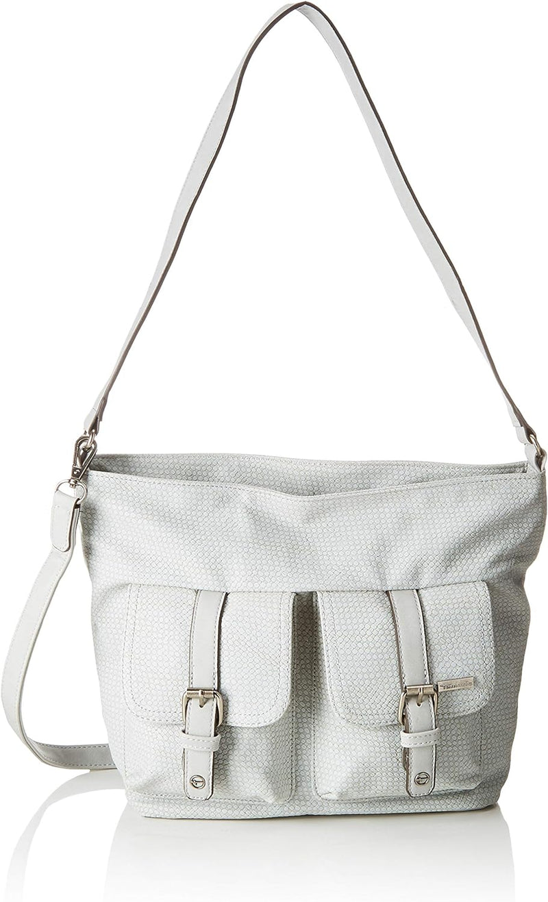 Tamaris Alessia Hobo Bag S Schultertasche Grau (Light Grey Comb), Grau (Light Grey Comb)