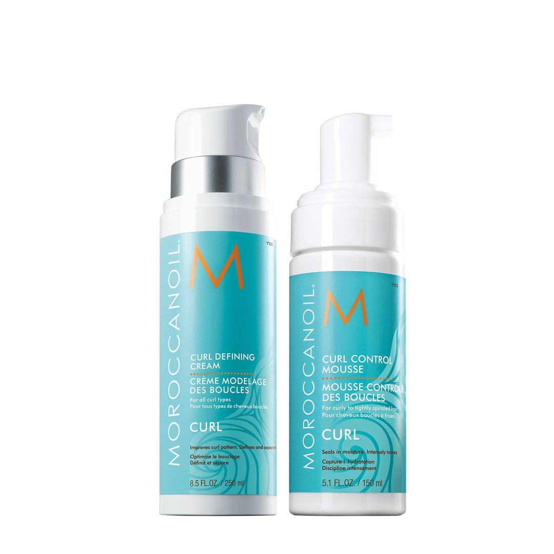 Moroccanoil Locken Definierende Crème 250 ml (1er Pack) Bundle mit Locken Pflegeschaum, 250 ml (1er