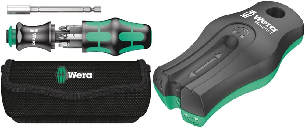 Wera Kraftform Kompakt 28 mit Tasche, 7-teilig, Wera 05134491001 & 05033404001 9500 Magnet SB, Magne