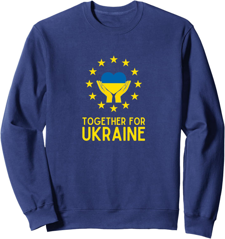 Solidarität und Frieden für Ukraine Farbe bekennen Flagge Sweatshirt