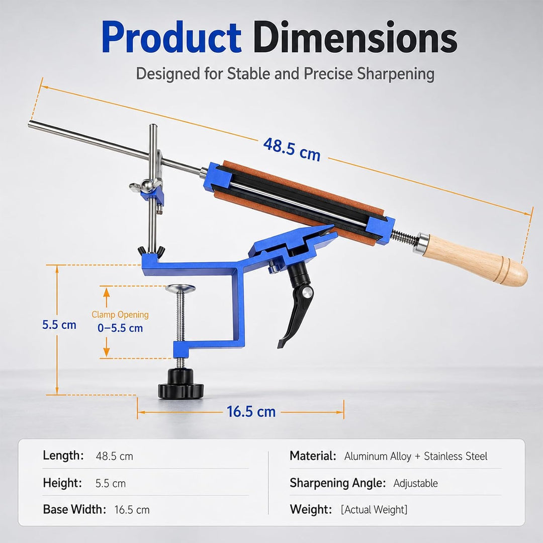Professionelles Messerschärfgerät with Quick Release Multipurpose Fixed-Angle Knife Sharpening Syste