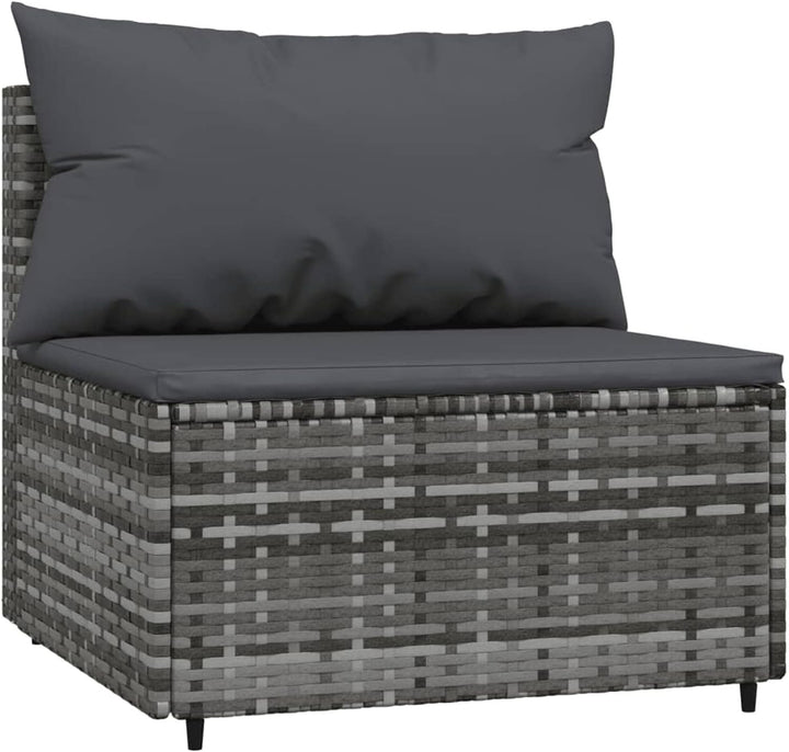 Festnight Gartensofa 3-Sitzer Rattan Sofa Balkonmöbel Lounge Sofa Outdoor Balkonsofa Balkon Couch Ga