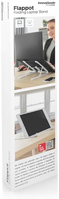 InnovaGoods® Falt- und Verstellbarer Laptop-Ständer Flappot, hält Ihren Laptop bequem und sicher, mi