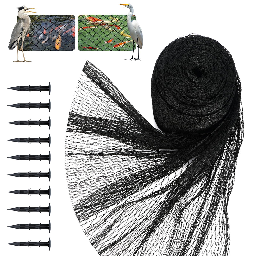 Teichnetz Vogelschutznetz taubennetz für Garden, 12x12mm feinmaschig 30g/m²,Robust Reissfest UV-best