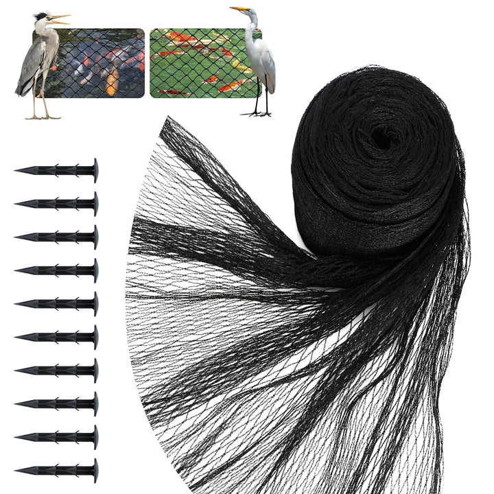 Teichnetz Vogelschutznetz taubennetz für Garden, 12x12mm feinmaschig 30g/m²,Robust Reissfest UV-best