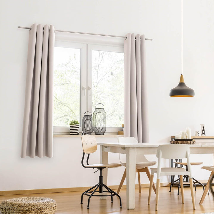 Blumtal 2er-Set Gardinen Verdunklungsvorhänge Blickdicht - Elegante Wärmeisolierende Vorhänge mit Ös
