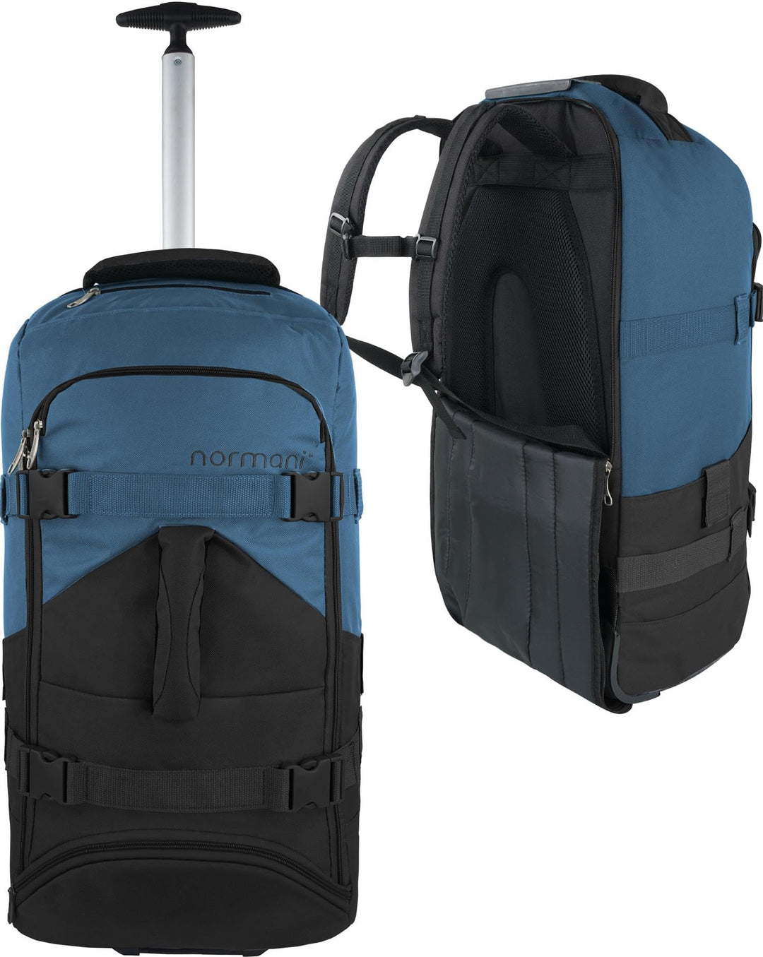 normani Backpacker Reisetaschen-Rucksack mit Trolleyfunktion - Trolley mit Frontloader Funktion und