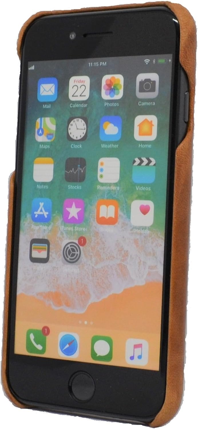Porter Riley - Lederhülle für iPhone SE (2022/20) und iPhone 8 / iPhone 7. Premium Ultra Dünn Echtle