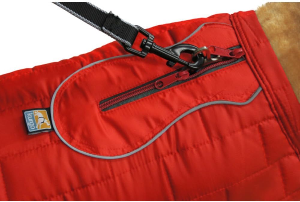 Kurgo Loft Hundejacke, Mit Hundegeschirr kombinierbar, Wasserdicht und reflektierend, Ideal für den