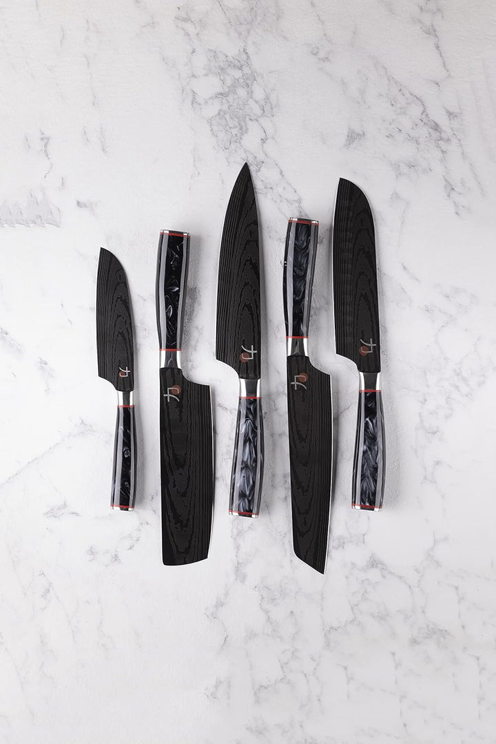 MasterPRO Tetsu | Japanisches Küchenmesser Mini Santoku 12,5 cm | Geeignet zum Präzisionsschneiden |