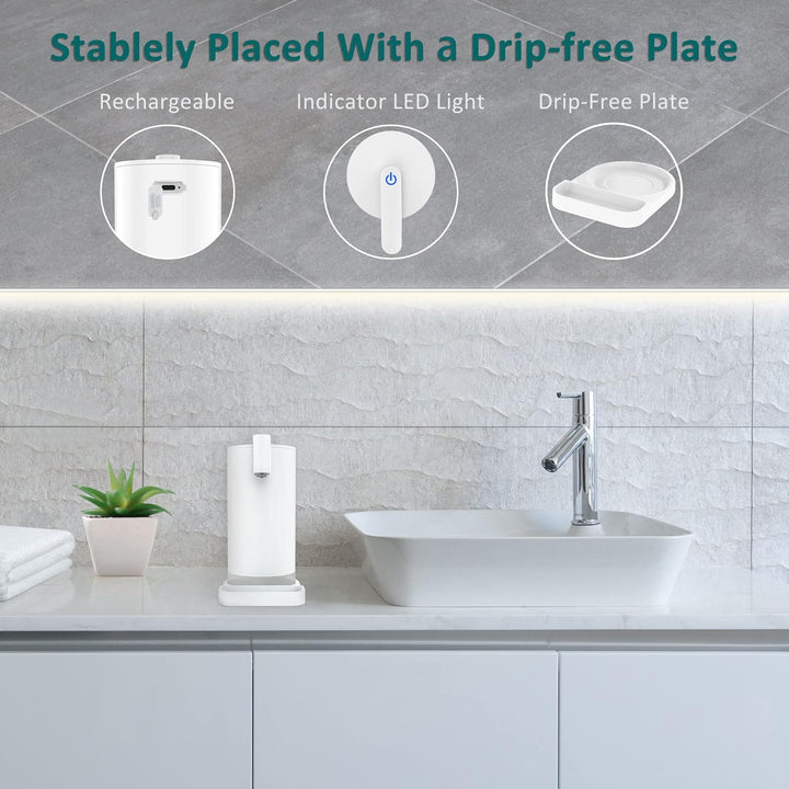 Seifenspender Automatisch Schaum Dispenser Elektrisch: YISH Weiss Elektrischer Seifenspender mit Sen