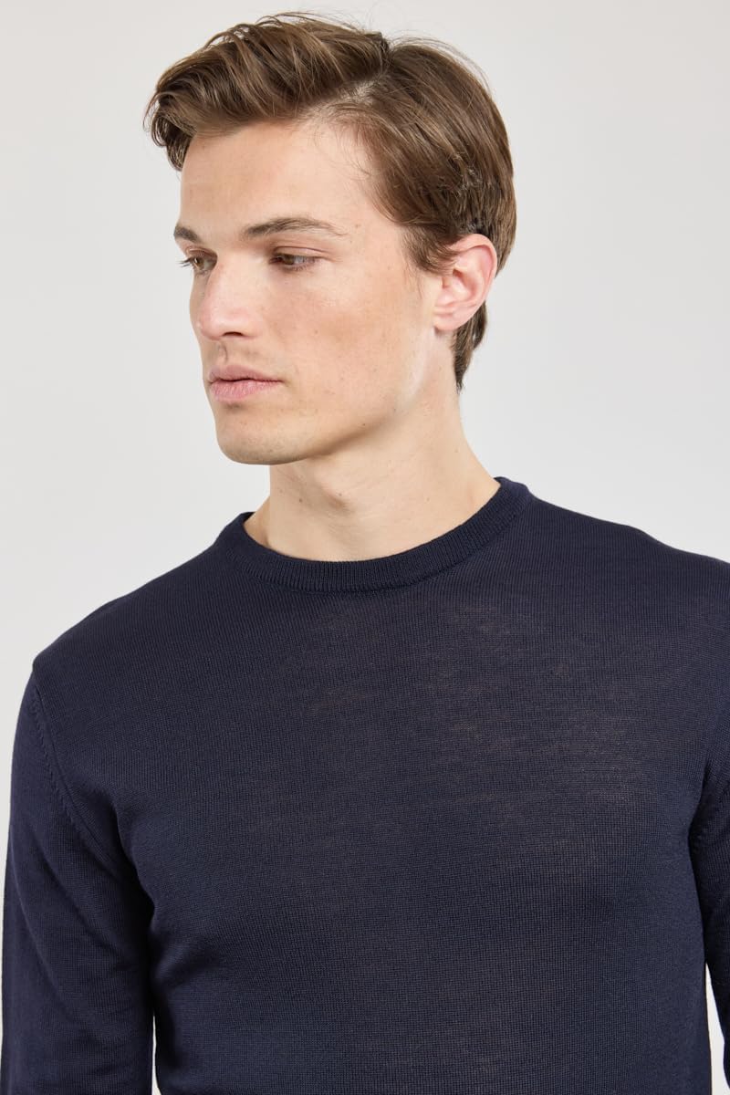 Armor-lux Men's Pullover Mit Rundhalsausschnitt Damgan Aus Merinowolle Sweater M Schiff., M Schiff.