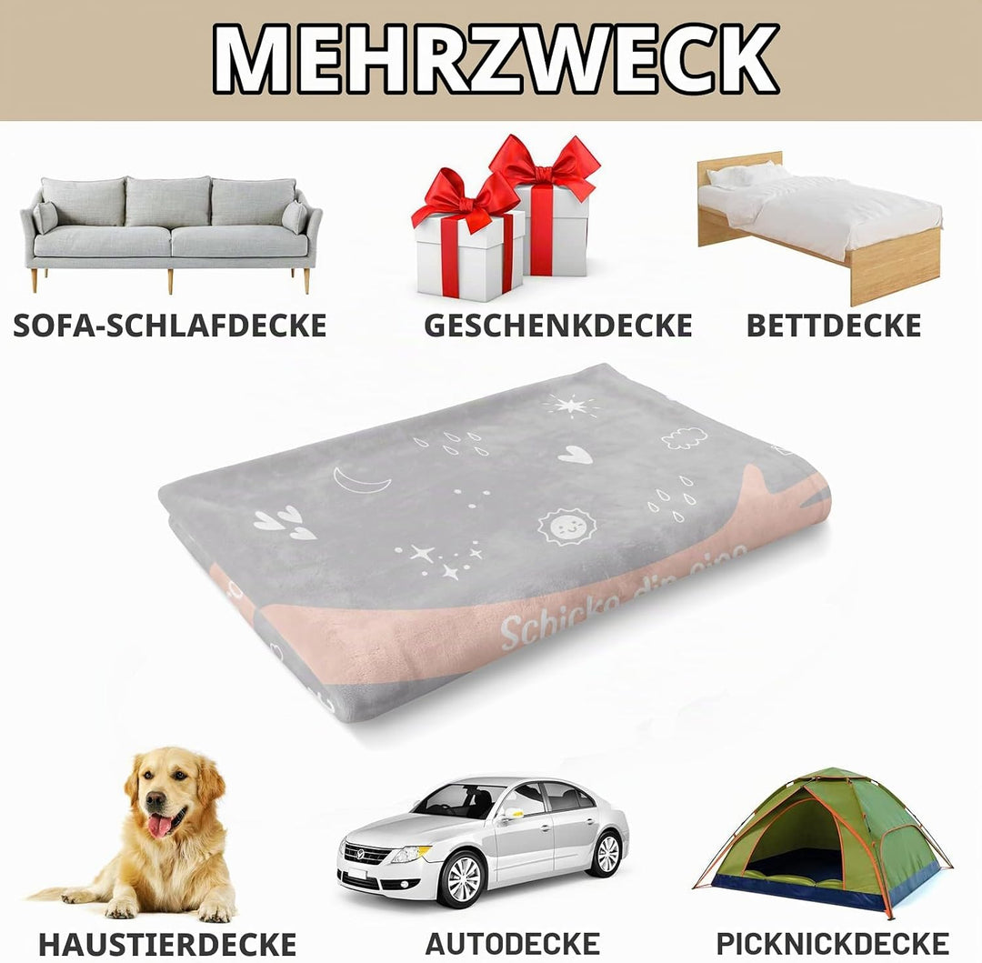 Craftique Gute Besserung Geschenke für Frauen Männer, Grosse Umarmung Kuscheldecke, Aufmunterung Ges