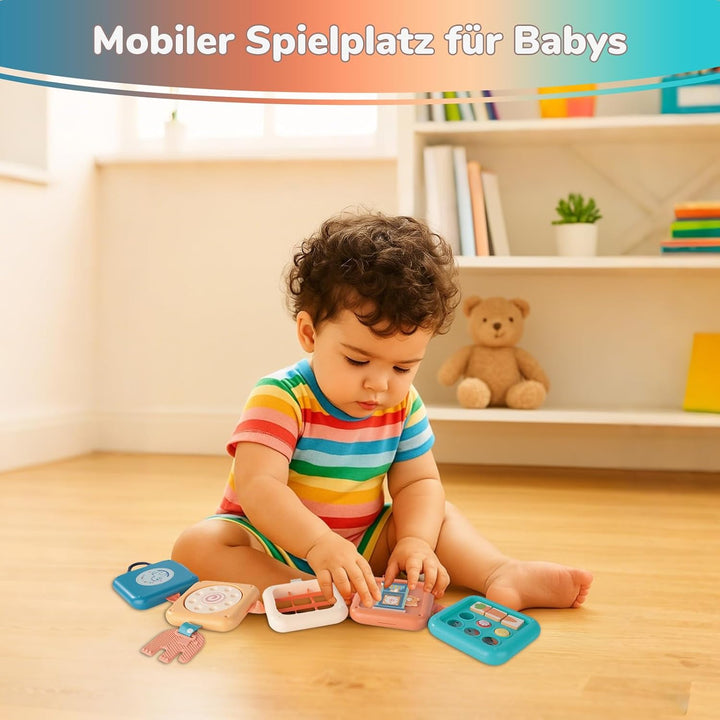 Baby Flugzeug Reisespielzeug - Busy Activity board für Kleinkinder, Montessori Spielzeug Baby, activ
