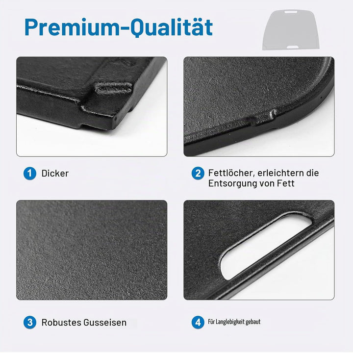 GFTIME Gusseisen Grillplatte für Napoleon Pro285x, PRO285X-BK, PRO285E, PRO285-BK, TQ285X, TQ285X-1,