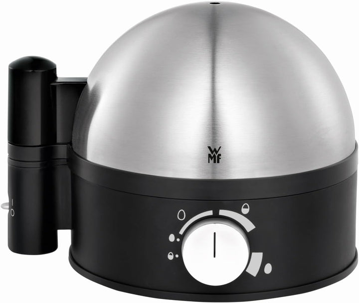 WMF Stelio Eierkocher Edelstahl, Eierkocher 1 Ei -7 Eier, 38 Watt, Härtegradeinstellung, Fortkochstu