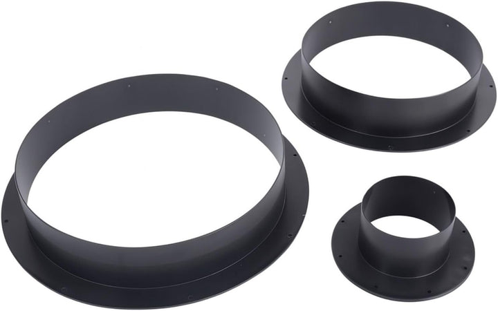 Weedness PVC Anschluss Flansch 250 mm für Lüftungsanlagen - Grow Anbau Lüfter Kupplung Indoor Belüft