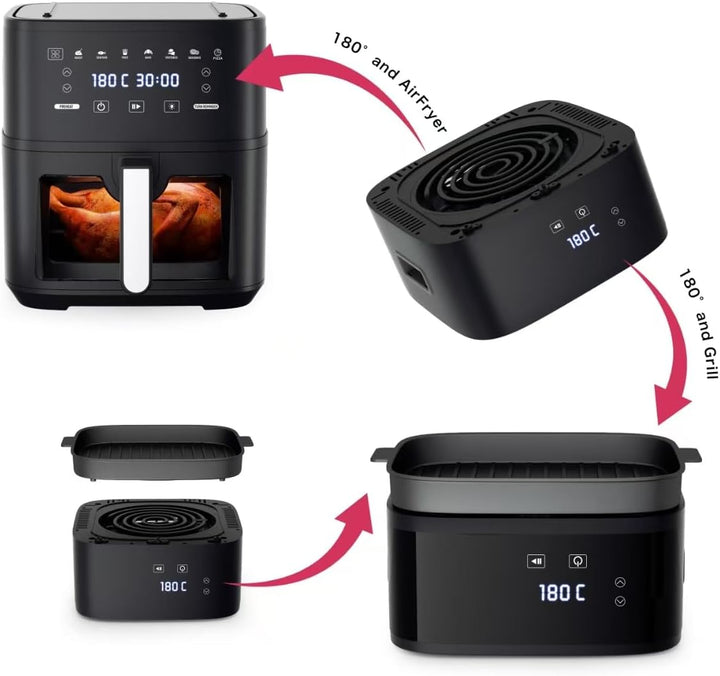 KEINVE Heissluftfritteuse 8L Airfryer 1650W ohne Öl