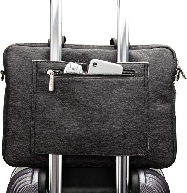Kinmac 360 Degree Laptop Messenger Shoulder Bag 11 inch-13.5 inch Schwarz, 11 inch-13.5 inch Schwarz
