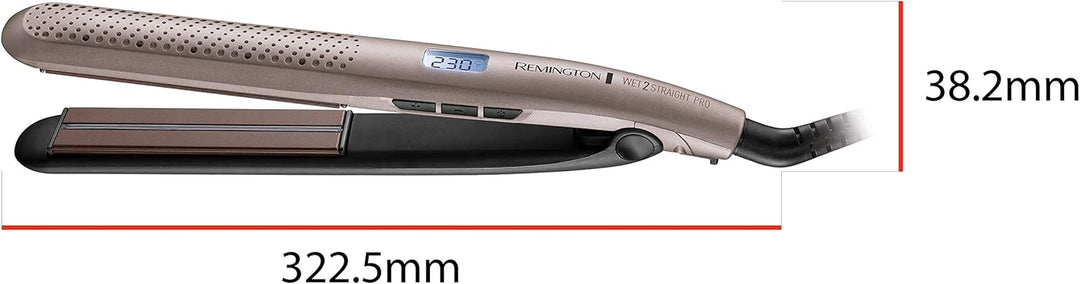 Remington Glätteisen Wet2Straight Pro (für Nass- &amp; Trockenanwendung -zum Trocknen und Glätten der Ha