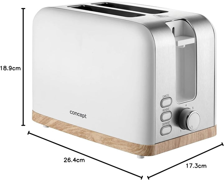 Concept TE2015 Toaster ELWOOD, weiss