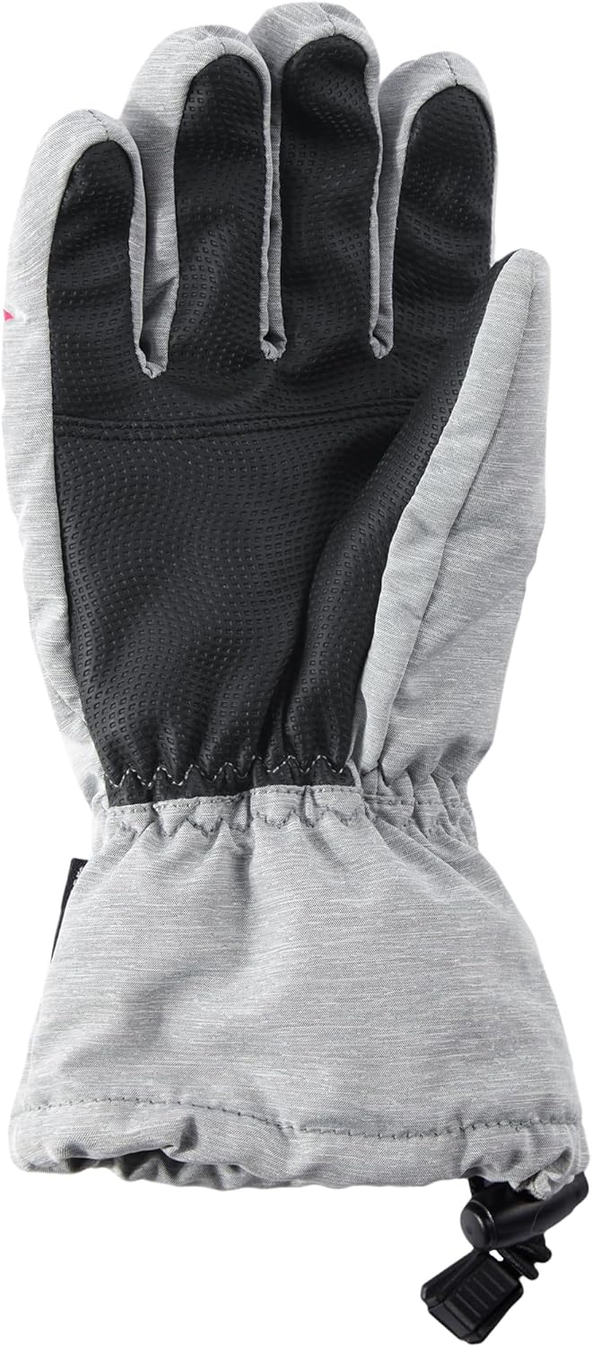 Ziener Kinder LETT AS glove junior Ski-Handschuhe/Wintersport | wasserdicht, atmungsaktiv 4 grau (li