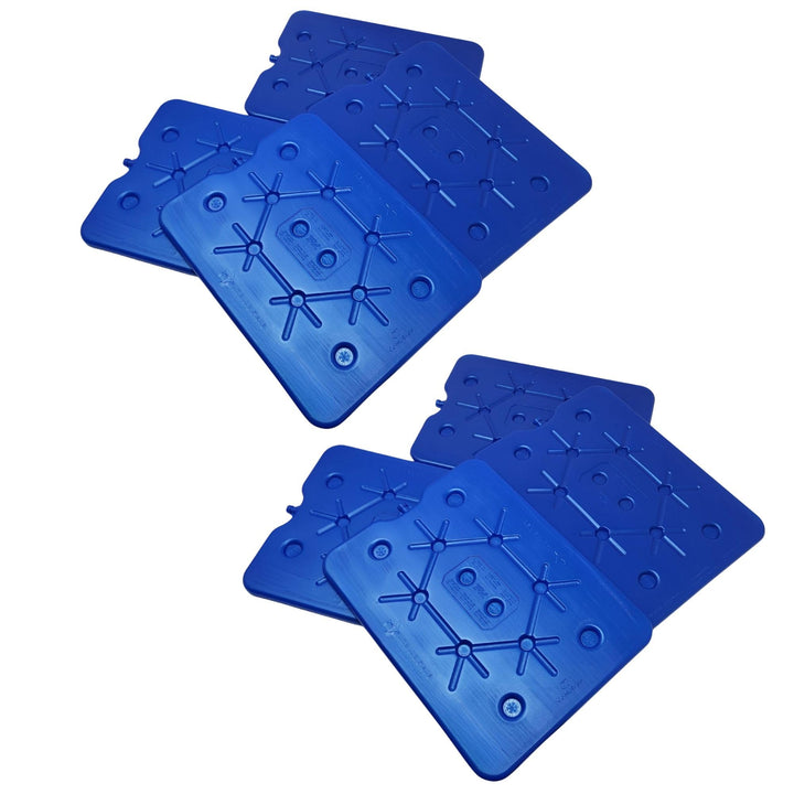 ToCi XXL Kühlakku 8er Set | Freezeboard (32x25 cm) mit je 800 ml | 8 Blaue Kühlelemente Iceakku für