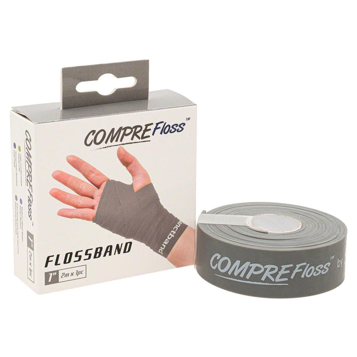 Flossband Level 4, 2m x 2,5 cm, extra stark, grau